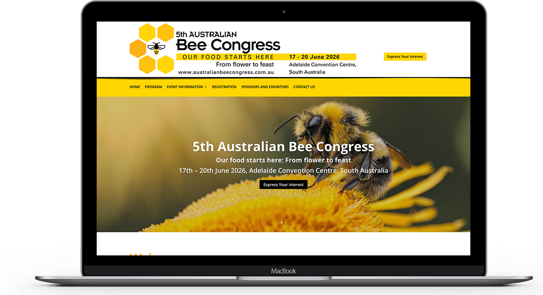 5th Australian Bee Congress Web Design