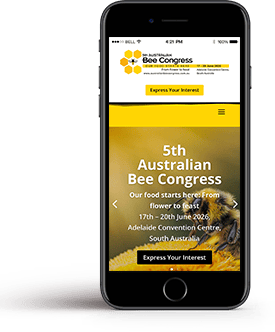 5th Australian Bee Congress Web Design